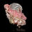 Thumbnail: Fluorite with Quartz on Rhodochrosite - Pasta Bueno, Peru