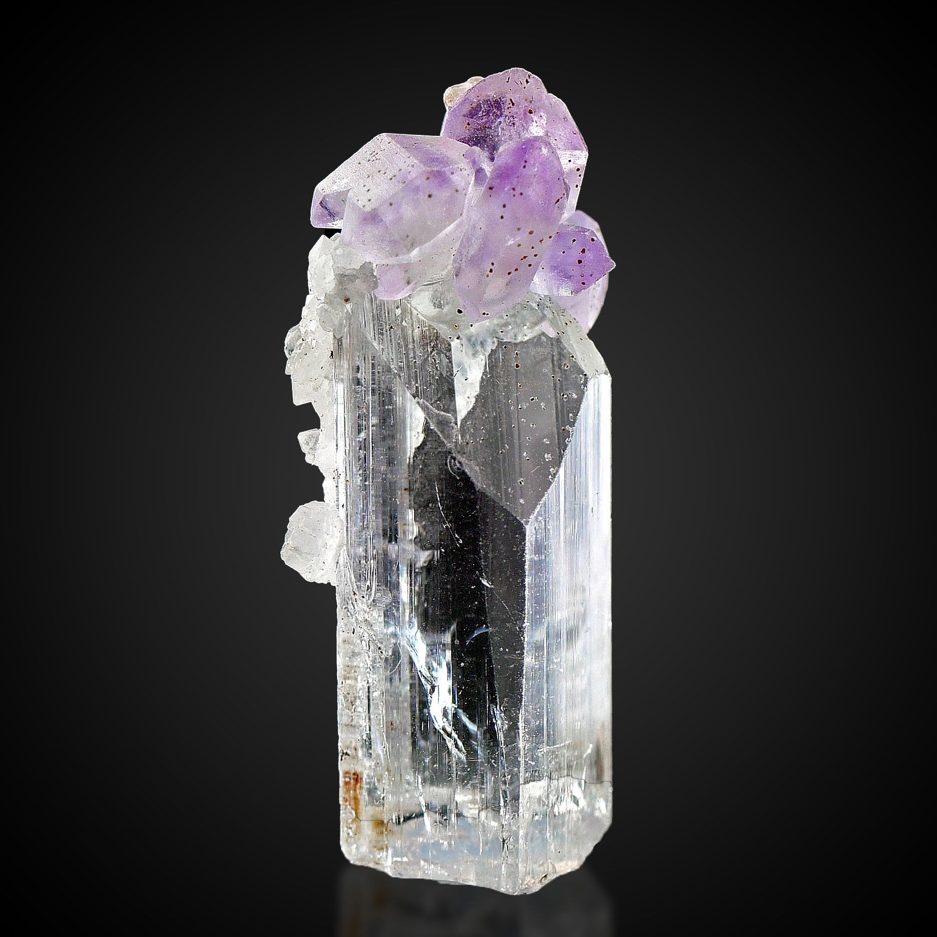 Danburit, Amethyst – Charcas, San Luis Potosi, Mexiko
