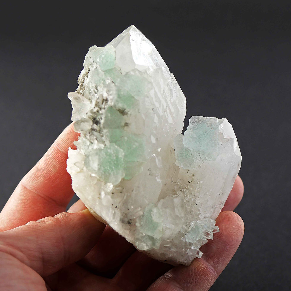 Thumbnail: Fluorite, Artichoke Quartz – Huayllapon Mine, Pasta Bueno, Peru