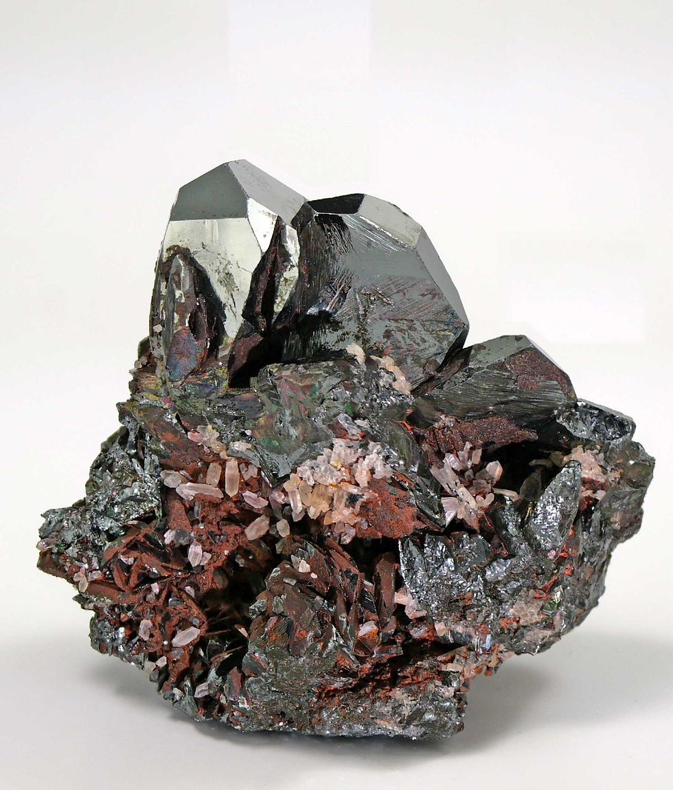 Thumbnail: Hematite with Quartz - Brumado, Bahia, Brazil