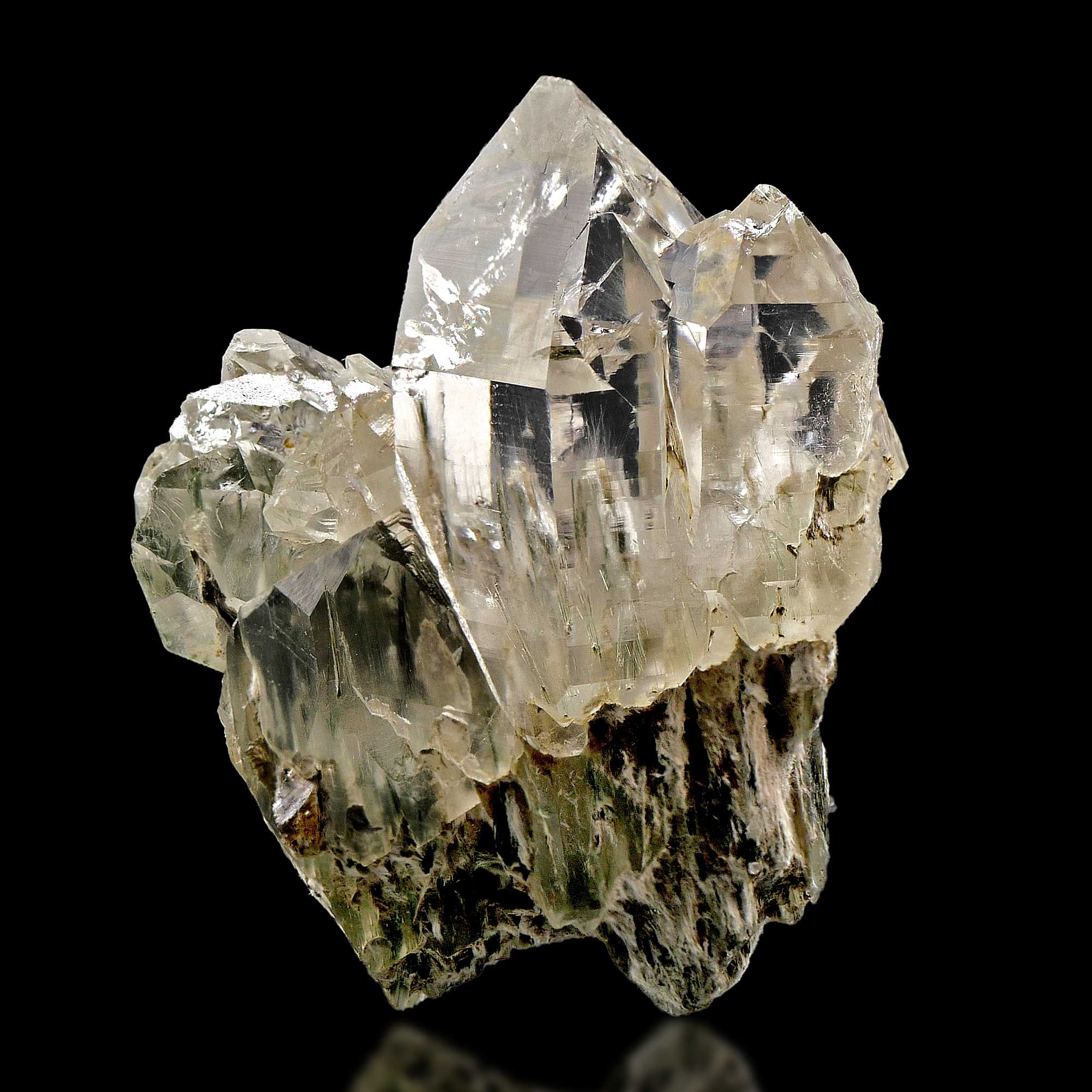 Rock Crystal, Epidote - Val Cavrein, Switzerland