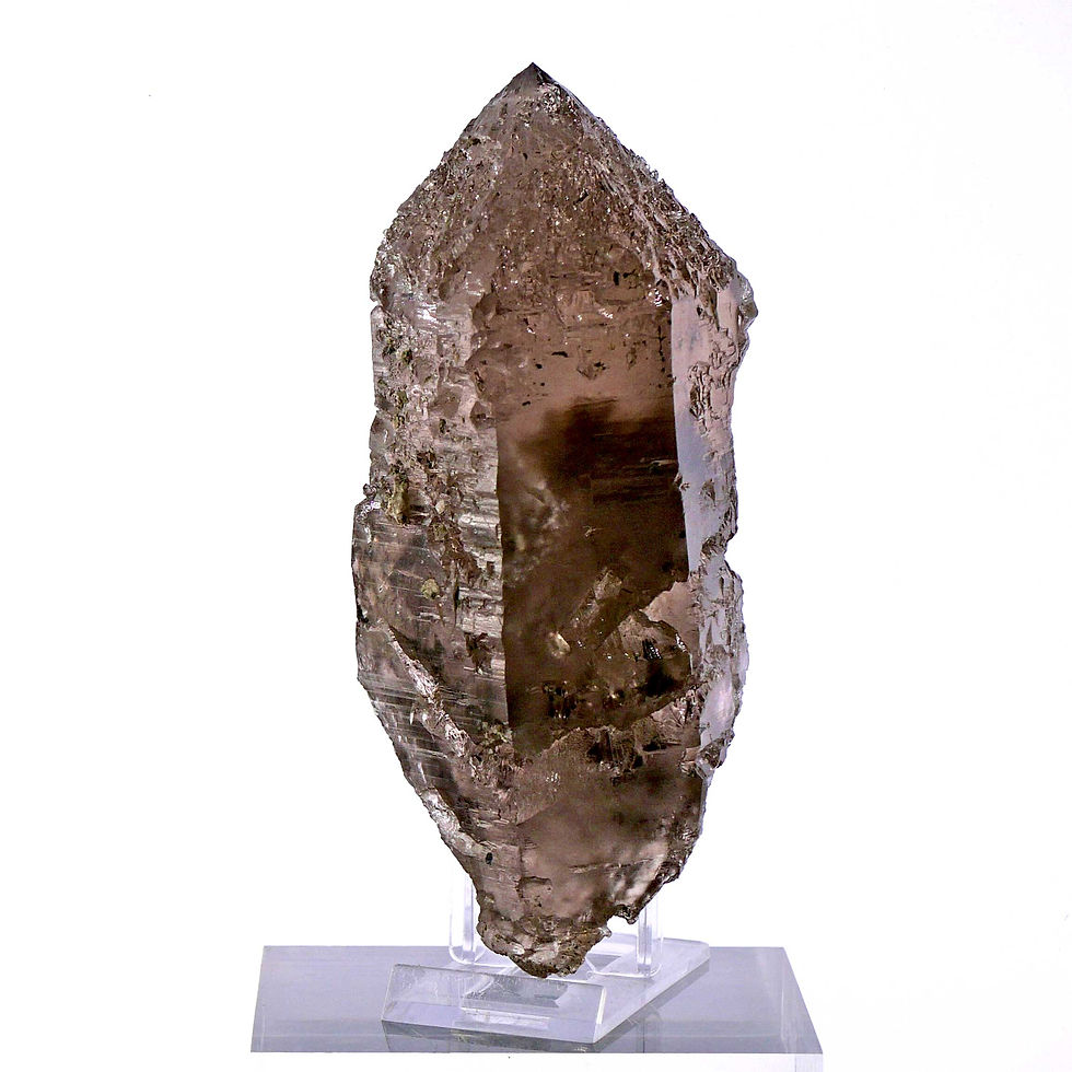 Thumbnail: Skeletal quartz, smoky quartz – Val Giuv, Graubünden, Switzerland