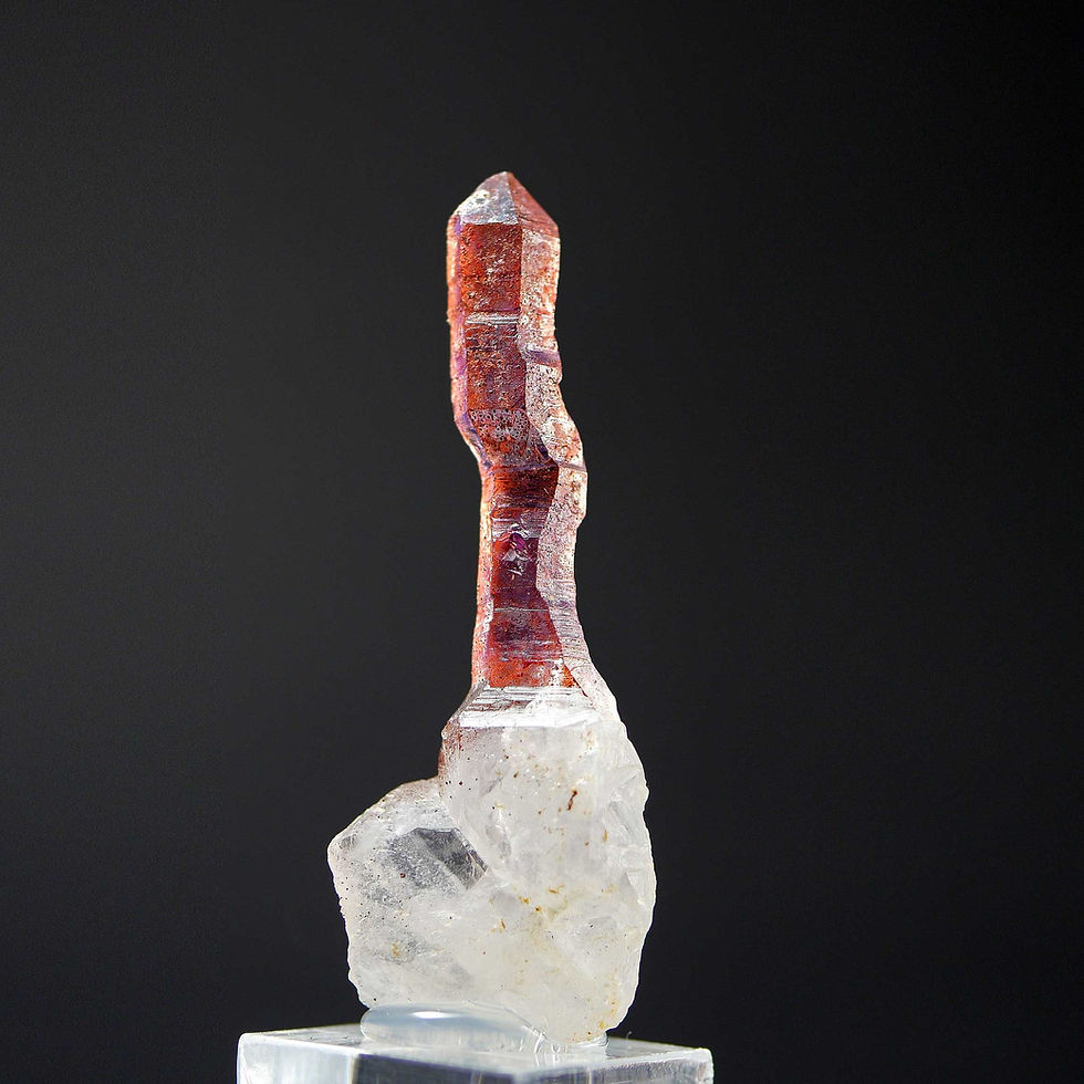 Thumbnail: Amethyst Negative - Scepter Quartz - Marovoalavo, Madagascar