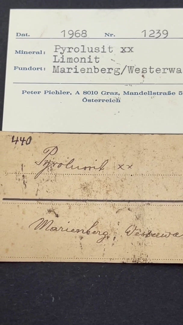 Thumbnail: Pyrolusite – Marienberg, Westerwald, Germany