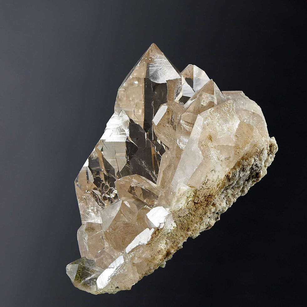 rock crystal var. Gwindel – Oberaargletscher, BO, Switzerland