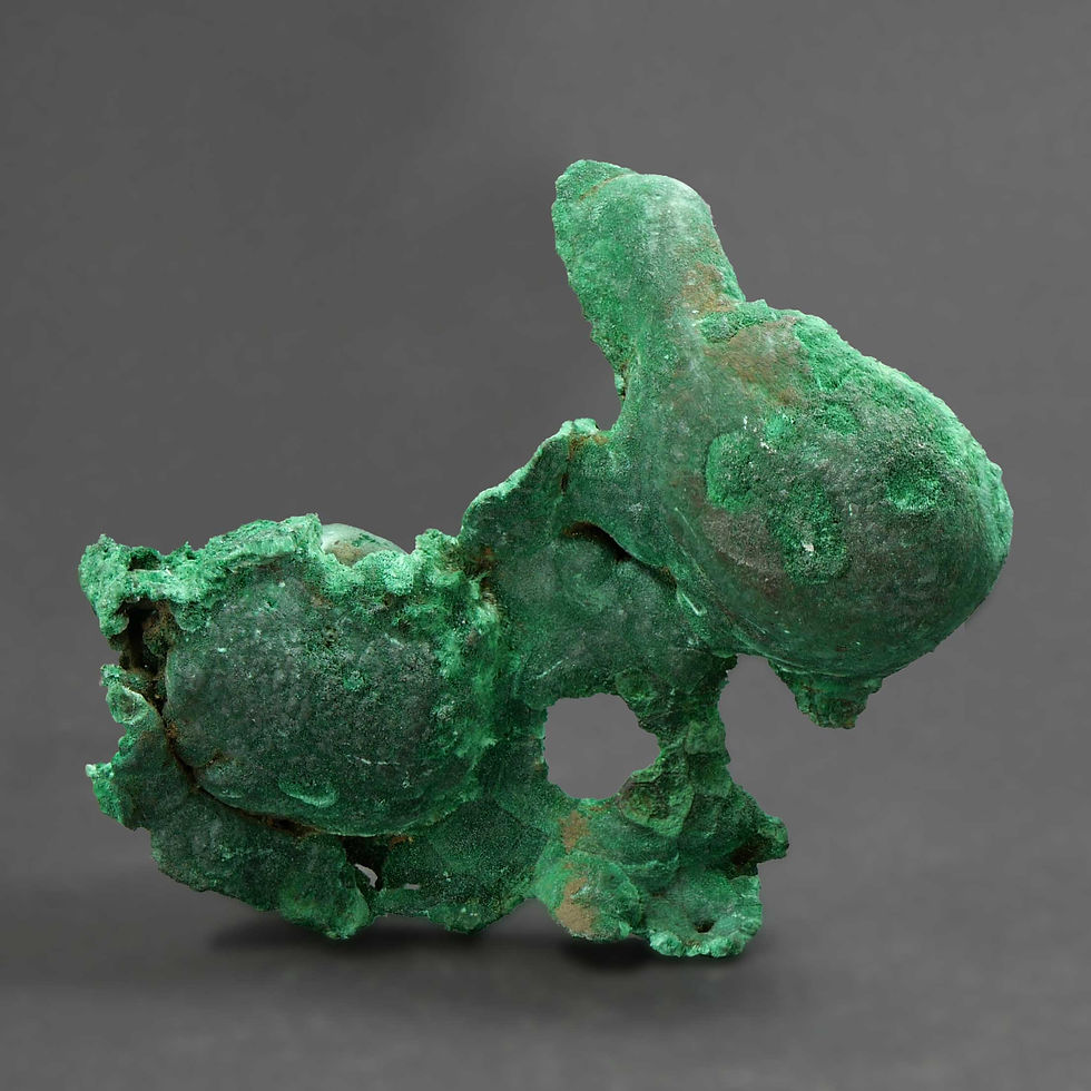 Thumbnail: Malachite Pseudomorph, Lapis Cover! – Mindingi, Katanga, DR. Congo