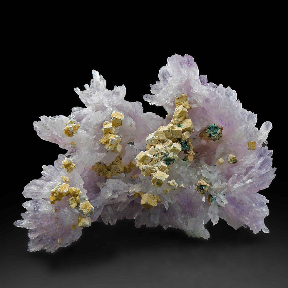 Miniaturbild: Blumenamethyst mit Dolomit – Irai, Rio Grande do Sul, Brasilien