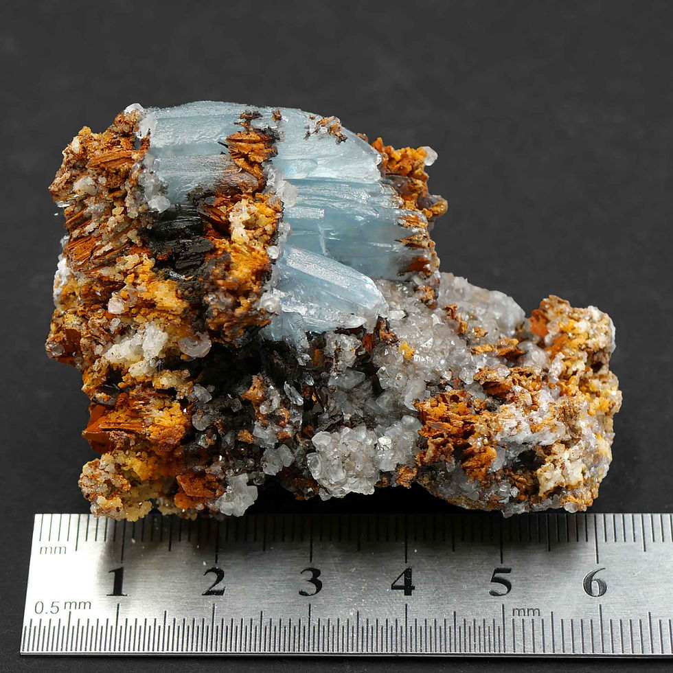 Miniaturbild: Blauer Baryt – Jebel Ouichane, Guelaia Cercle, Nador, Marokko