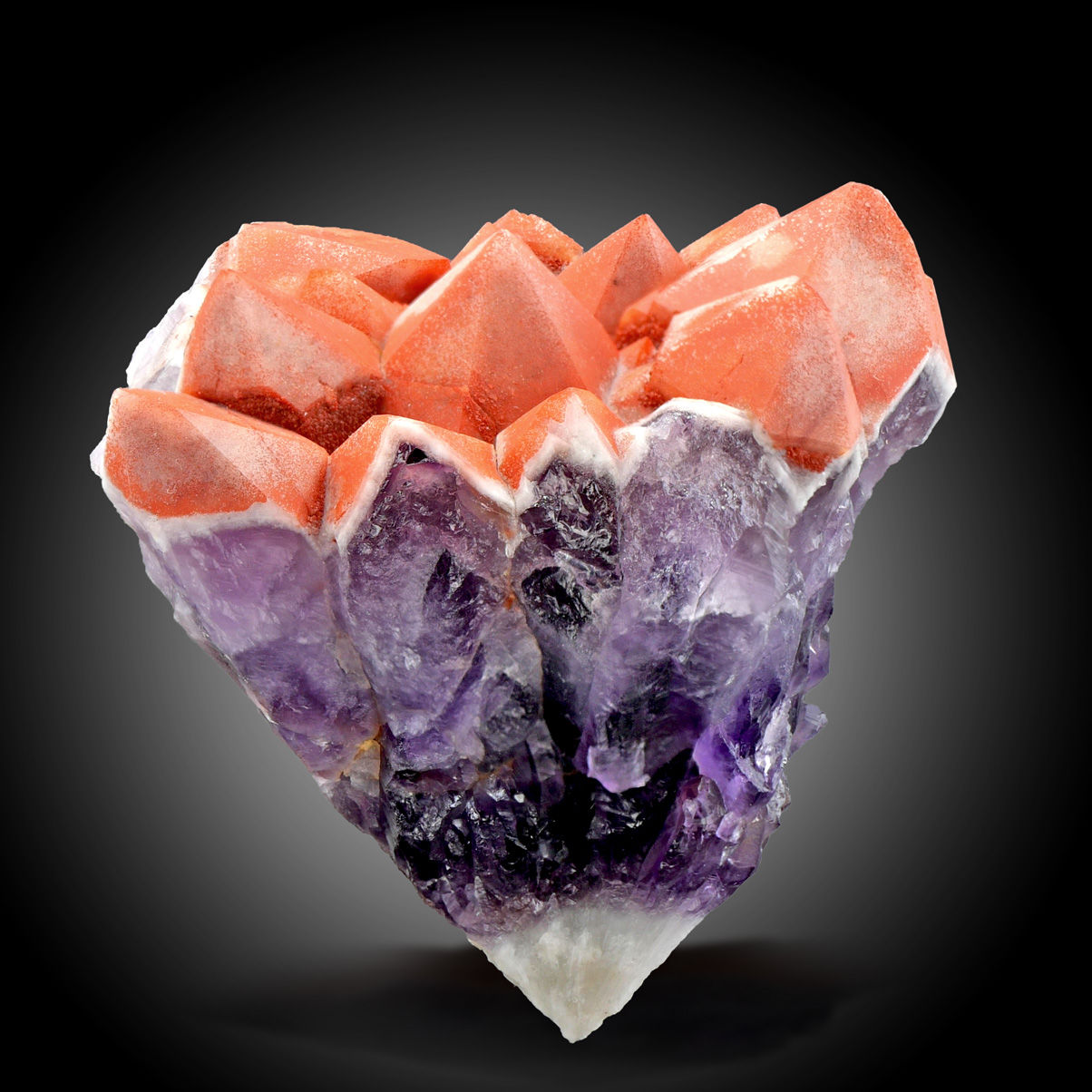 Amethyst mit Hämatitüberzug – Wiesenbad, Erzgebirge, Deutschland