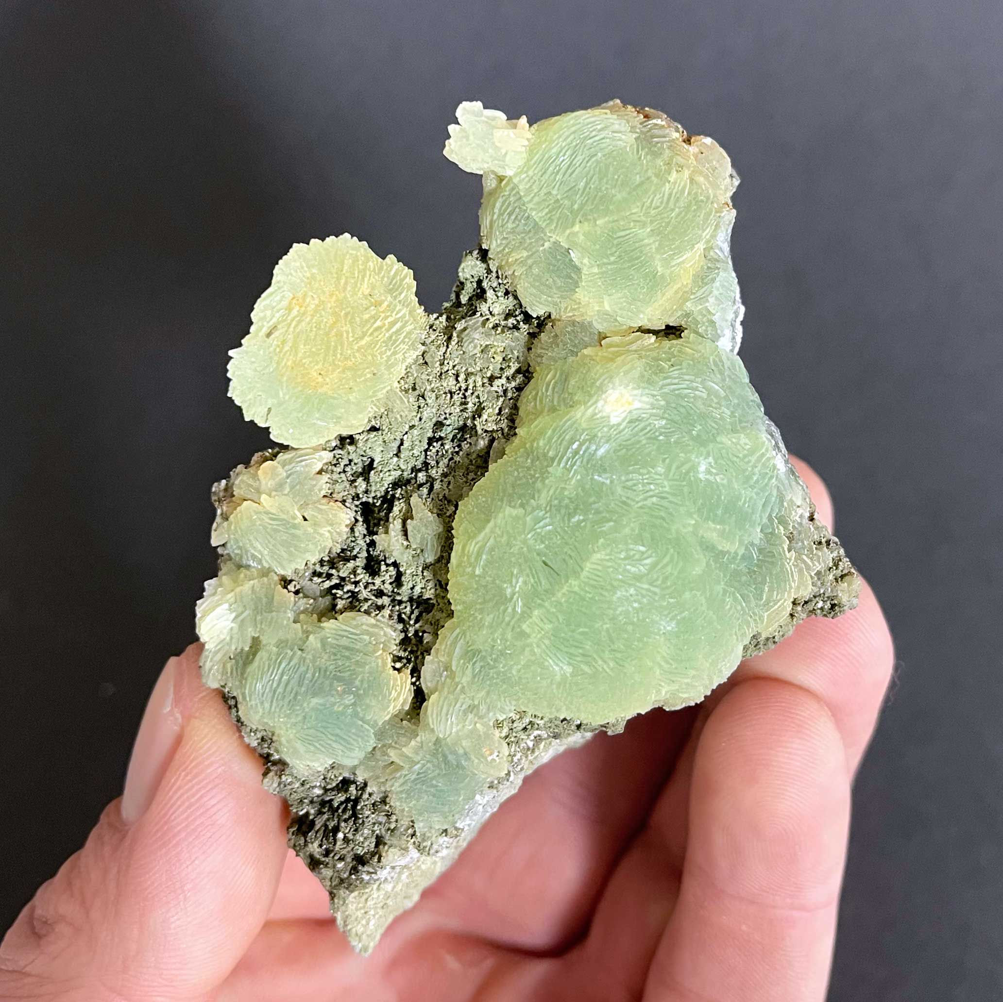 Prehnit – Carchelejos, Spanien