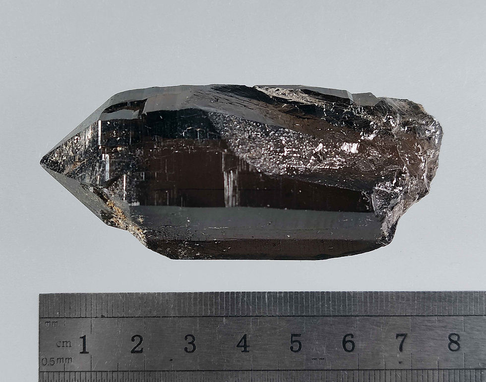 Thumbnail: Quartz var.Morion - Binntal, Valais, Switzerland