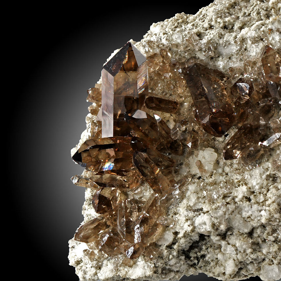 Thumbnail: Smoky Quartz – Galenstock, Rhone Glacier, Valais, Switzerland