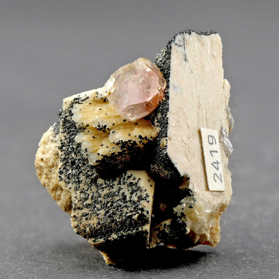 Miniaturbild: Fluorit auf Feldspat –Striegau, Niederschlesien, Polen