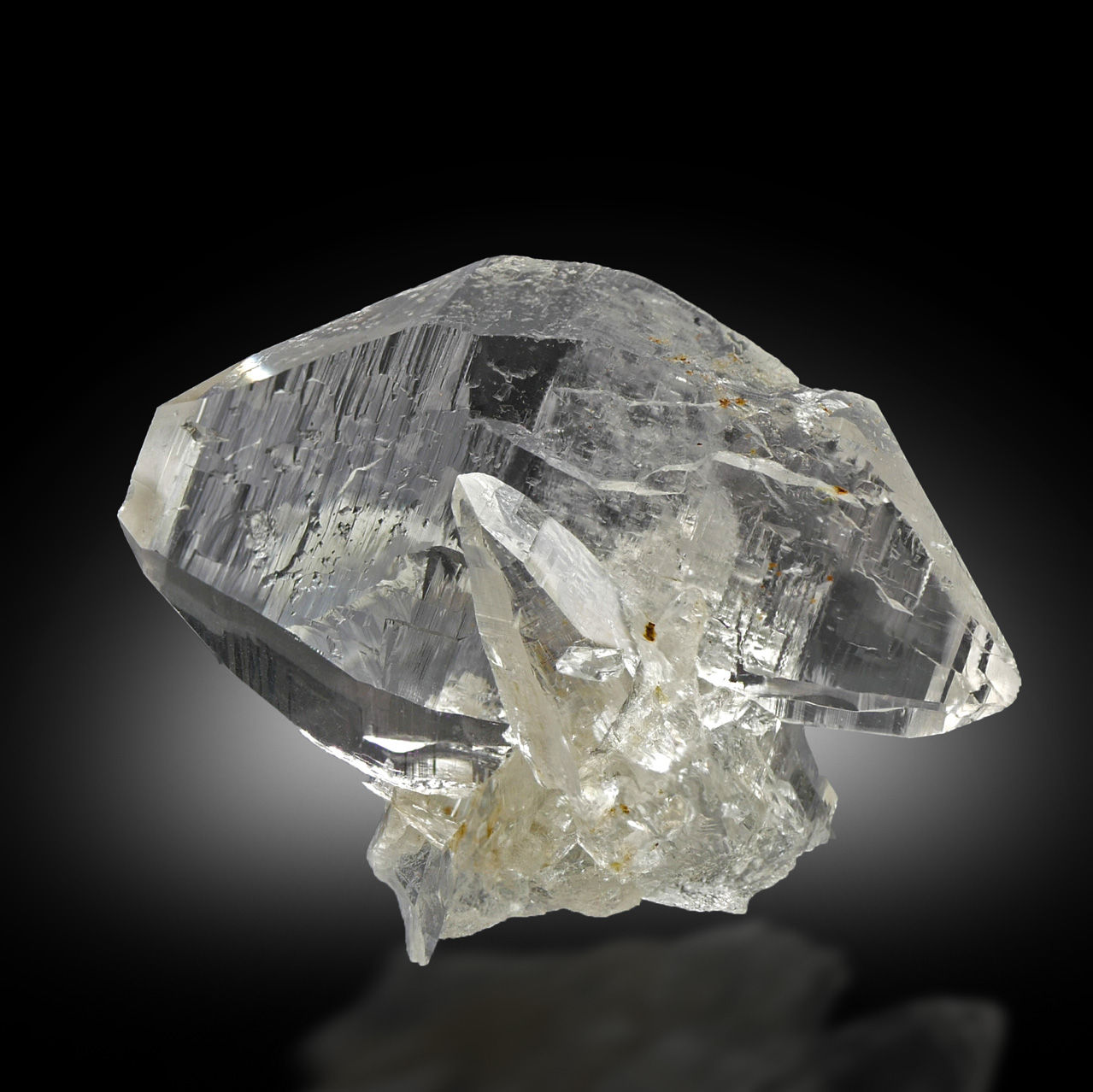 Quartz (flat quartz) – Griesgletscher, Valais, Switzerland