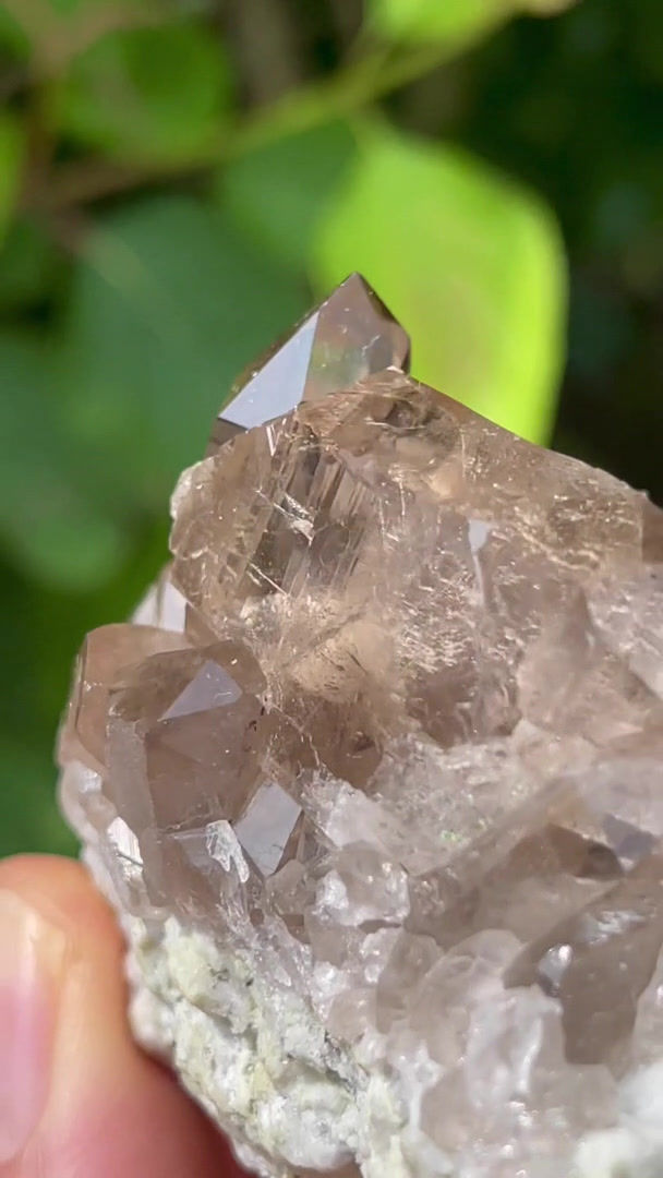 Thumbnail: Smoky quartz variety Gwindel – Tiefengletscher, Furka, Uri, Switzerland