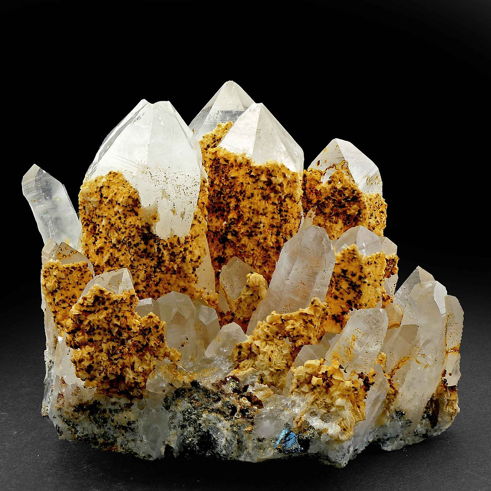 Miniaturbild: Bergkristall, Dolomit – Herja Mine, Baia Mare, Maramures, Rumänien