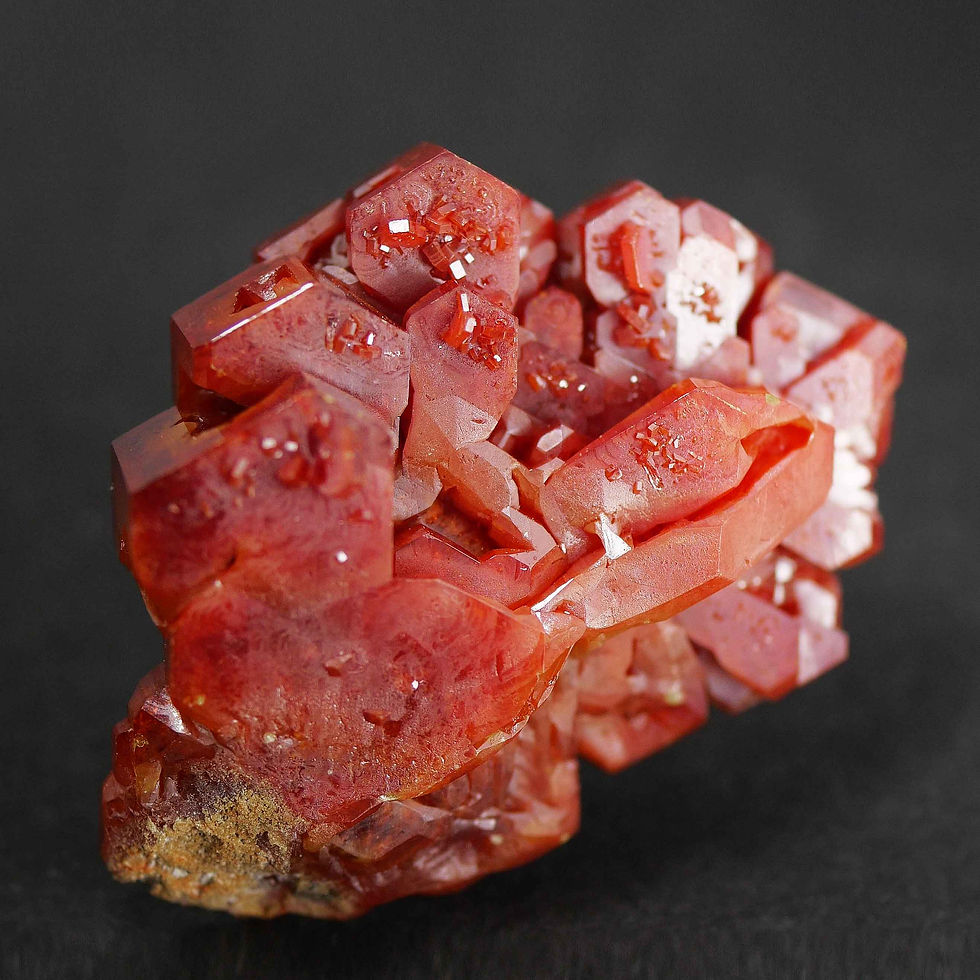 Thumbnail: Vanadinite - Mibladen, Midelt, Draa-Tafilalet, Morocco