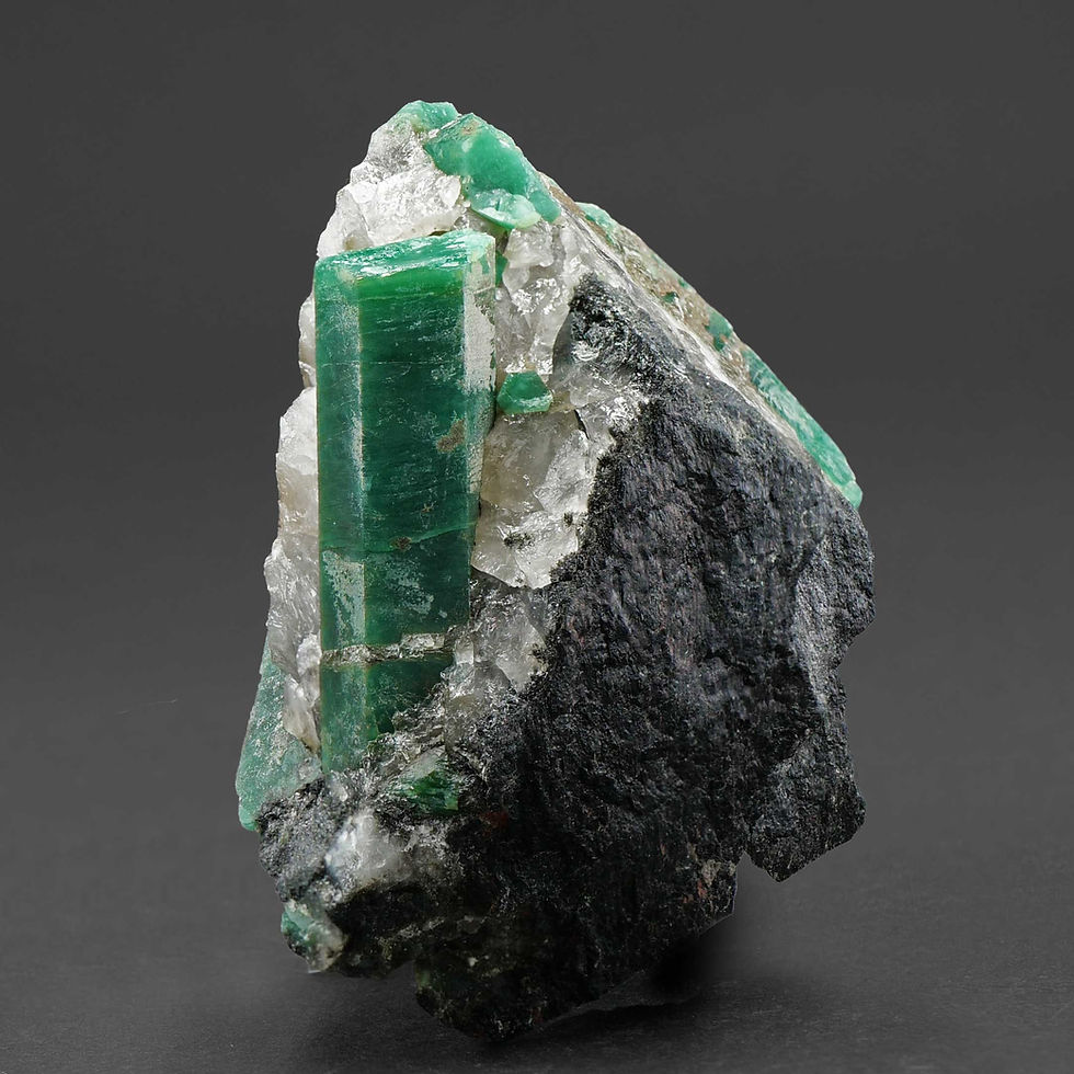 Thumbnail: Emerald, Feldspar – Carnaiba, Bahia, Brazil