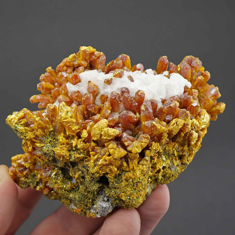 Thumbnail: Orpiment (Auripigment), Baryt – Quiruvilca Mine, La Libertad, Peru