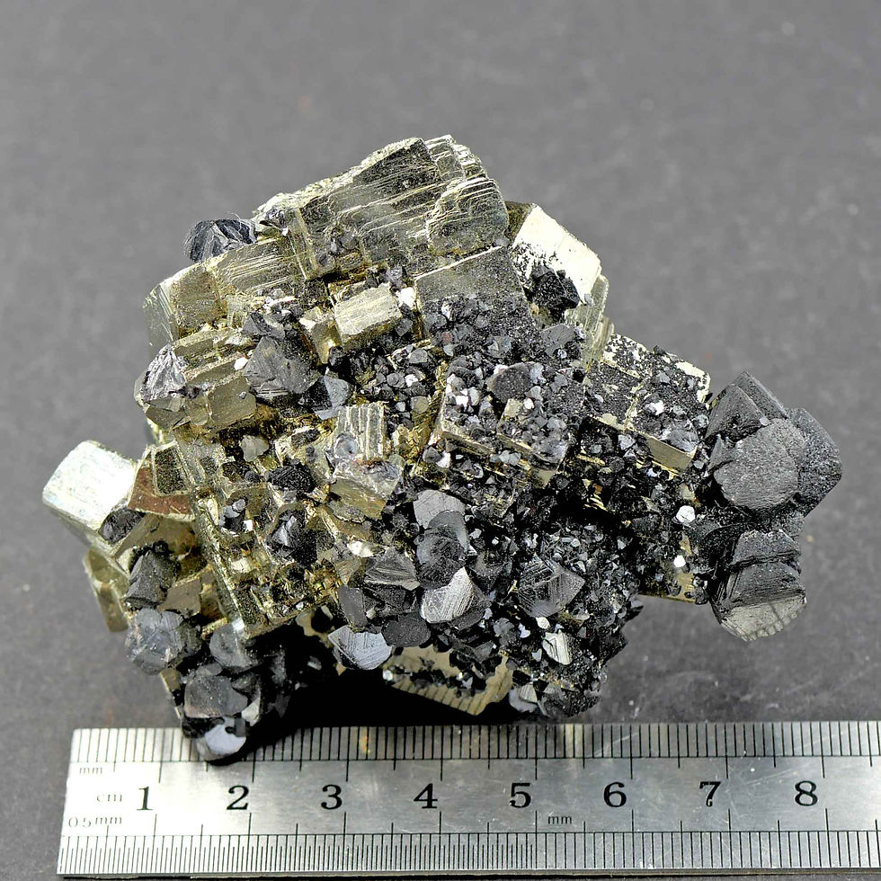 Thumbnail: Pyrite, Quartz, Sphalerite – Huanzala Mine, Huanuco, Peru
