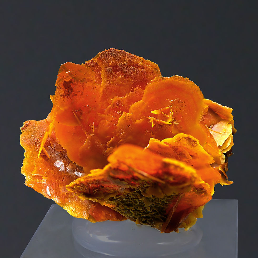 Thumbnail: Wulfenite - Jianshan Mine, Ruoquiang, Xingjiang, China