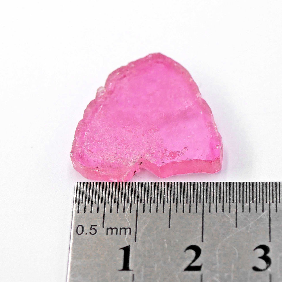 Thumbnail: Tourmaline slice 21.5 carats – Stewart Mine, San Diego Co., CA, USA