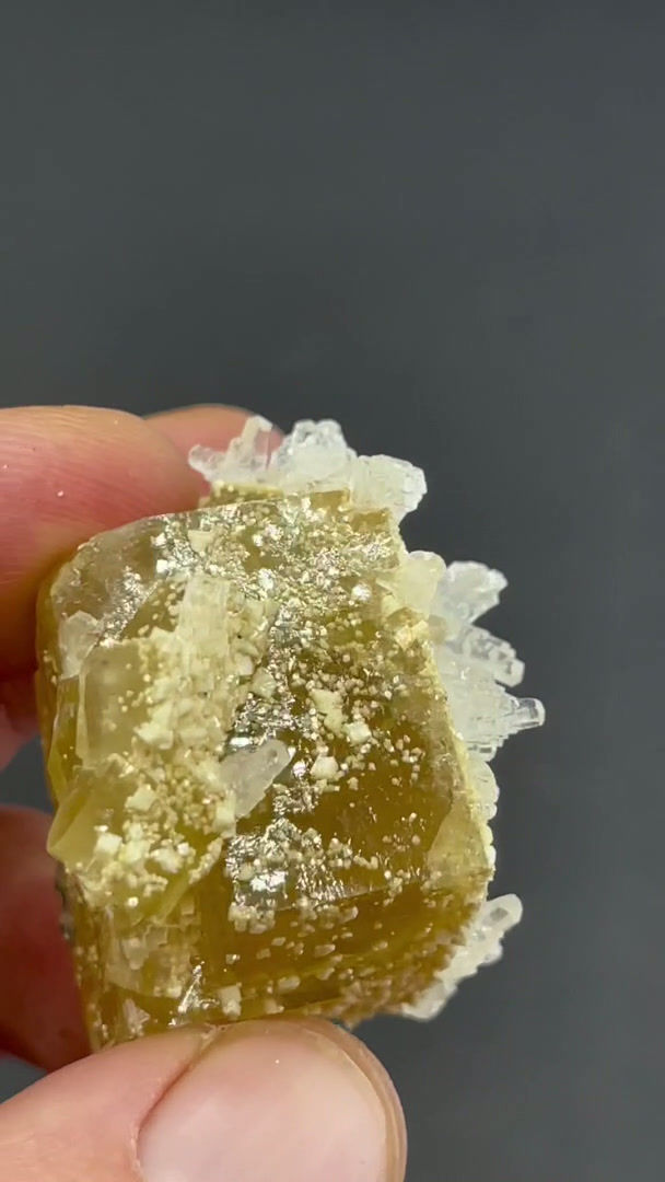 Thumbnail: Fluorite, Calcite – Gottesehre Mine, Freiburg, Germany