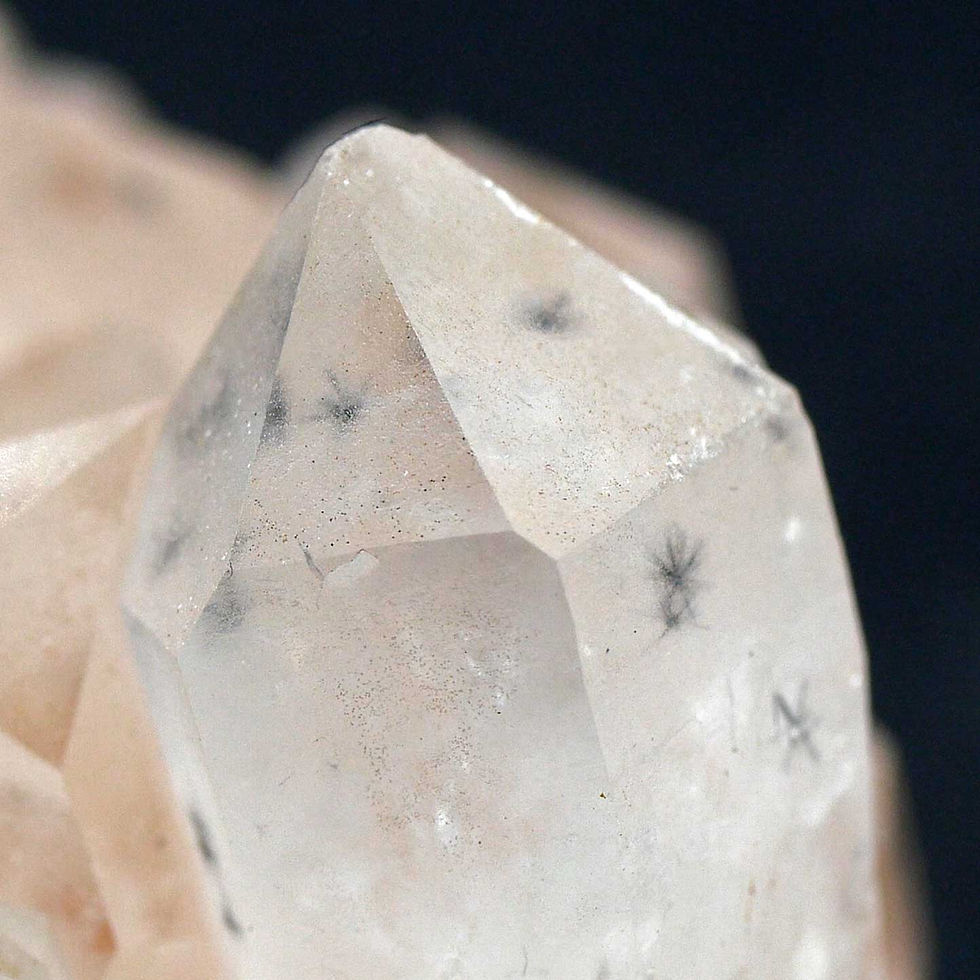 Thumbnail: Rock crystal with hollandite inclusions - Ambatofinandrahana, Madagascar