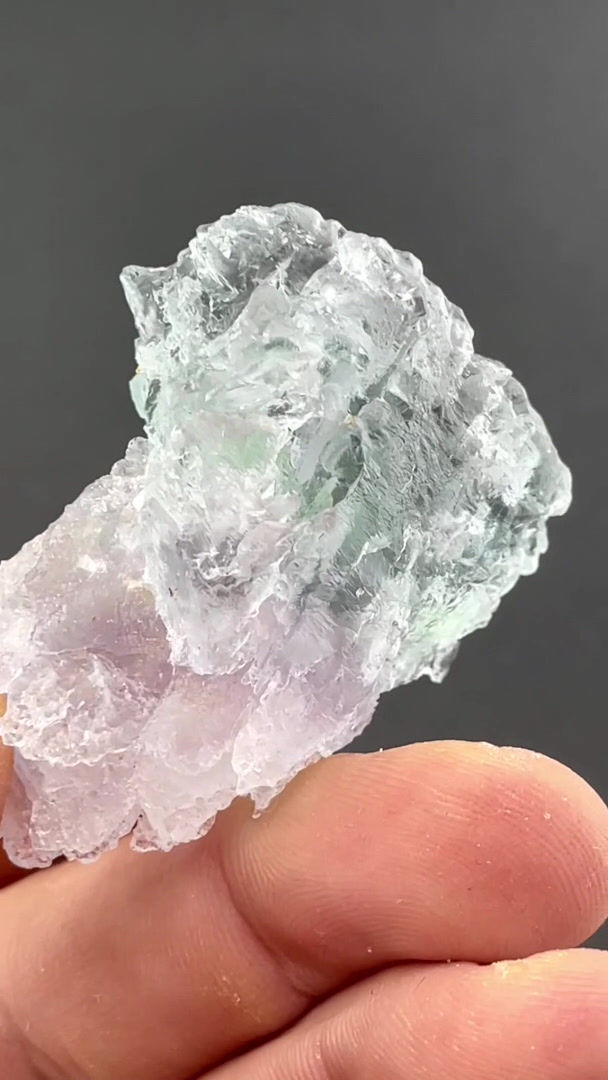 Thumbnail: "Skeleton" Fluorite (Bicolor) – Camissinone Mine, Zogno, Italy