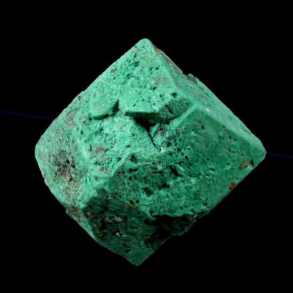 Thumbnail: Malachite after Cuprite – Chessy lesmines, Rhone, France
