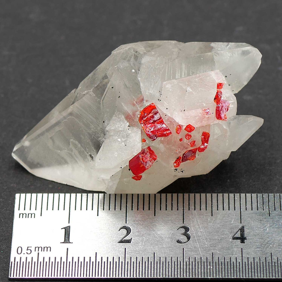 Thumbnail: Calcit, Realgar – Jiepaiyu Mine (Shimen Mine), Hunan, China