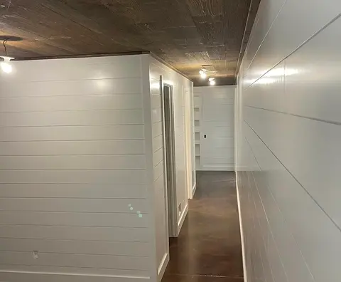 Ship lap wall painting