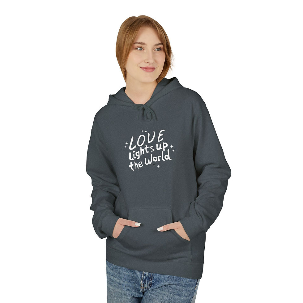 Thumbnail: Black love lights up the world hoodie