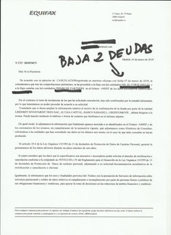 Baja 2 deudas Marzo 2018