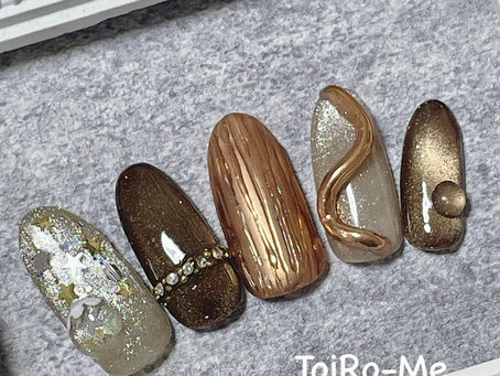 バレンタインアレンジも入れた大人のネイル　　亀戸東口徒歩5分　亀戸ネイルならToiRo-Me（トイロミー)