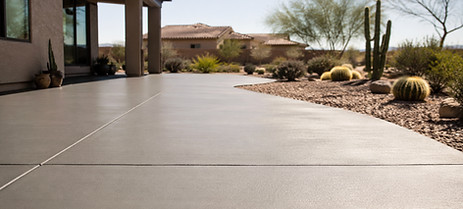 new concrete driveway with broom finish in Chandler AZ