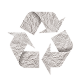 Symbole recyclage en papier