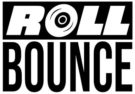 Roll Bounce black and white logo 2023