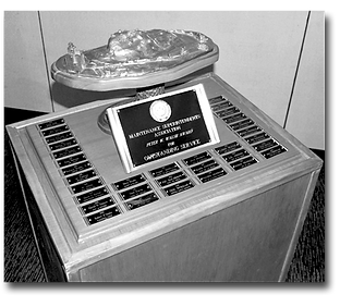 Peter W. Walsh Award Trophy