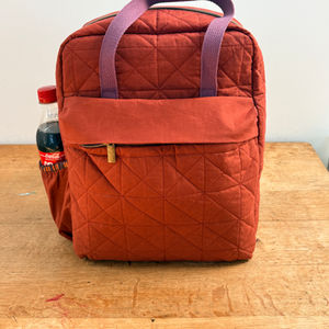 Backpack in a rust colour