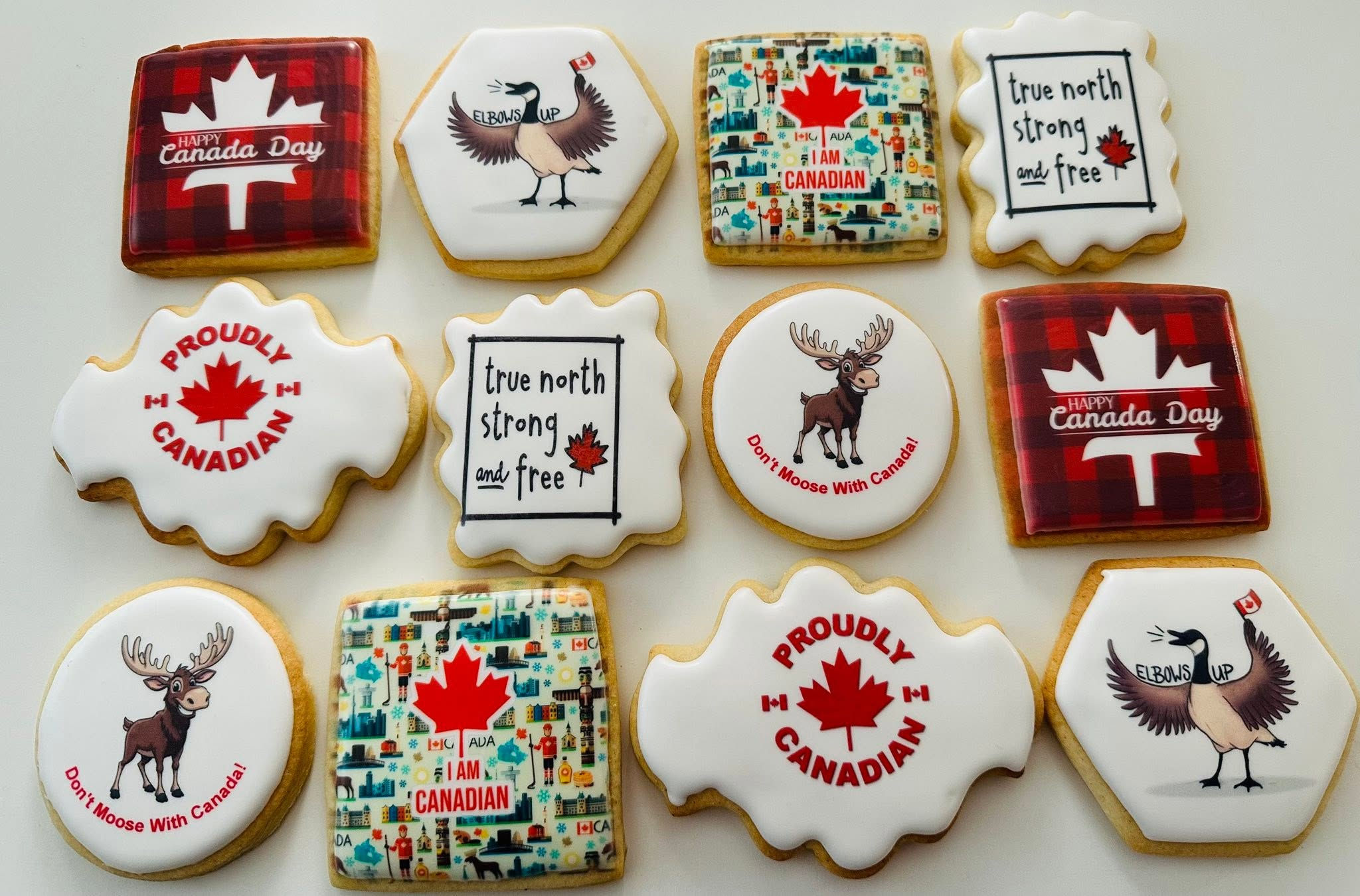 Canada Strong Decorated Cookies