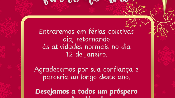 Recesso final de ano