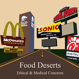 Food deserts can arise in rural areas without supermarkets for miles and urban areas with neighborhoods needing access to groceries or healthy food options, even in the presence of gas stations, fast food, and other processed food options (Tulane). Many of these areas are also highly impoverished, meaning that price markups and transport costs make it unrealistic for individuals to afford food. The limited access to healthy food options in these areas compounds existing challenges, making it nearly impossible to find nutritious food locally and often too difficult to travel elsewhere for healthy alternatives. For people in food deserts with dietary restrictions, the situation is even more restricted due to their specific nutritional needs, and the fact that nutritious food that fits those needs is even harder to acquire than it can be outside of food deserts. 

Numerous studies have analyzed this phenomenon’s devastating effects on public health. From weight gain to metabolic disease (e.g., diabetes and obesity) and decreased life expectancies,  low-income regions face many medical issues linked to poor diets. These areas also lack access to medical care that tackles these issues, amplifying these communities' perpetual cycle of poor health characteristics. In an era where produce and fresh food are more widely available than in history, the inequities that create these food– and health– deserts stand out more than ever. Why have these regions been left behind? What drives the manifestation of these inequalities, both in rural America and the heart of urban areas? The contrast these deserts create raises ethical questions that challenge the current food system.

Ethical Questions

Several ethical questions surround the existence of food deserts and food insecurity, challenging the roots of these phenomena. In particular, racist practices such as redlining that have driven other zip code-based inequalities have also played a significant role in the creation and persistence of food deserts. Medicine also needs help to address the realities of living in a food desert and how best to help patients facing these issues.

The very existence of food deserts and food insecurity poses significant ethical concerns. The United Nations recognizes food as a fundamental human right due to its necessity for survival and well-being (Fanzo). Access to nutritious food as a more specific human right emerges as a focal dimension of this defined human right. While communities often have gas stations and fast food restaurants with plenty of “food,” these communities lack access to healthier options. Many researchers have argued that denying access to food necessary for a healthy lifestyle violates the human right to food (Murrell).

The broader systems that produce and provide food, from farms to commercial supermarkets and in between, are known as food systems (Fanzo). These food systems, while efficient at providing food in theory, are a primary source of food disparity and the creation of food deserts, such as the concentration of healthy food within populated, high-income areas and significant environmental strain as a major greenhouse gas producer and the largest water user. These systems tend only to exacerbate issues with food scarcity, expanding food deserts through profit-driven decisions. 

Another central ethical question surrounding food deserts is the role of discriminatory practices in their creation. Food deserts are often subject to a practice known as supermarket redlining. The low average income level of food deserts causes supermarkets and grocery chains to cite failure to turn a profit, leading to the reuse of a term used to describe racial discrimination by banks in financing purchases of homes by African American families. Local leaders in these communities have pointed to the original practice, which often separated families by race and income, as having enabled the creation of “high-income” and “low-income” zones. This fundamental distinction has allowed for “supermarket redlining” to exist in the name of profit. This has led to cases like those in West Oakland, CA, which had no full-service grocery stores until 2019 (Stephens). Food insecurity is resultantly rampant in these areas, leading to adverse health impacts on residents and often disproportionately affecting residents of certain income levels and ethnicities. 

Legal researchers have even argued that food deserts are an “antitrust problem” (Leslie). An article in the California Law Review establishes that food deserts are deserts in both the noun and verb sense–deserts with no food and deserted by companies. In addition, the authors also note how supermarkets employed restrictive land covenants to prevent other supermarkets from opening in the location, driving prices up and restricting supply in food deserts, and how antitrust rulings have often incorrectly assumed people have access to cars for transport (something that isn’t the case for many low-income families within these food deserts). These authors then note antitrust law should be used to target the use of these covenants and promote the return of supermarkets to food deserts.