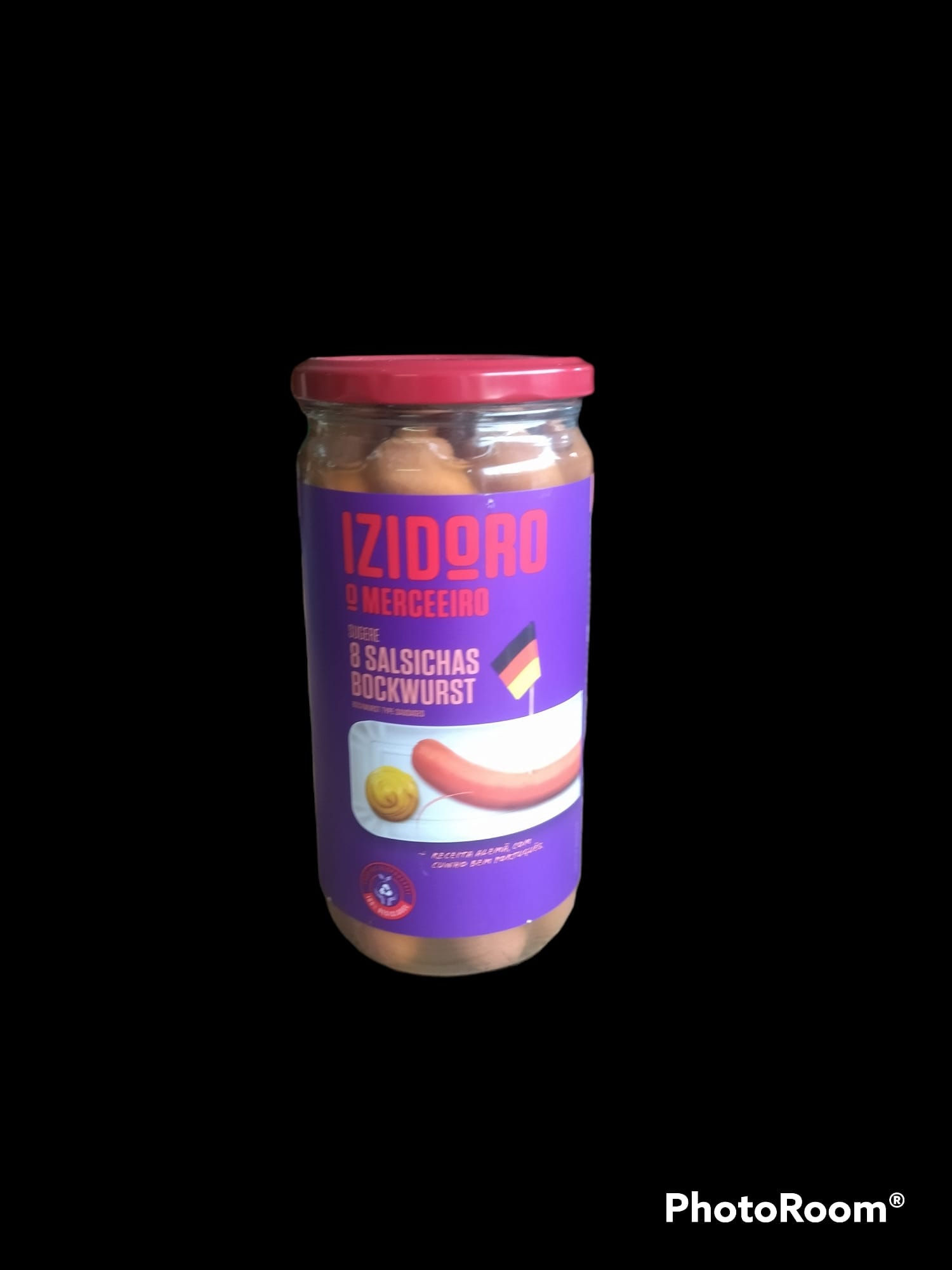 SALSICHAS IZIDORO BOCKWURST FRASCO 8UN