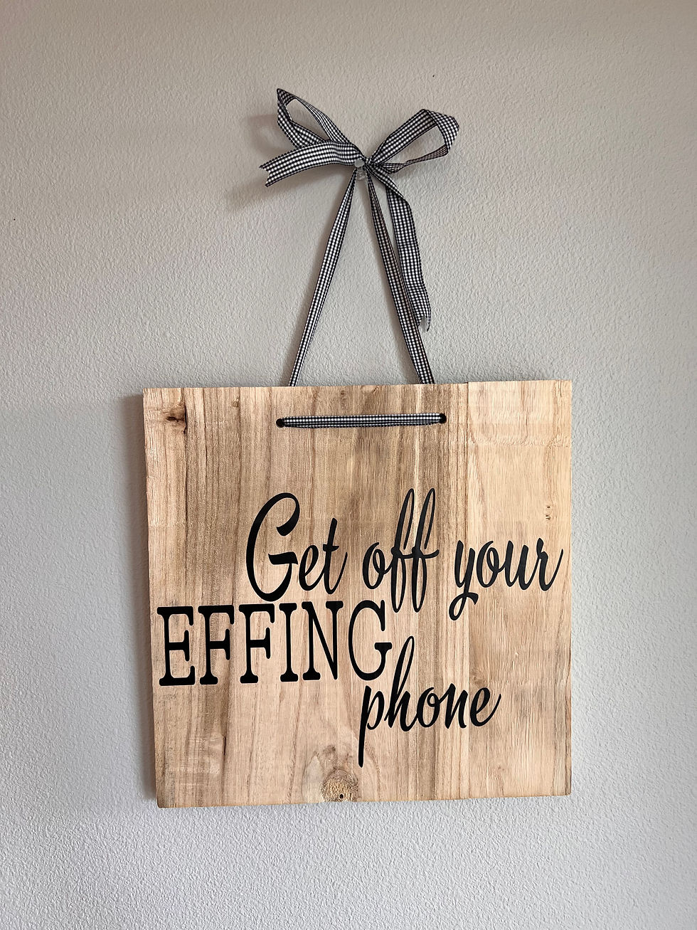 Get off your effing phone!!