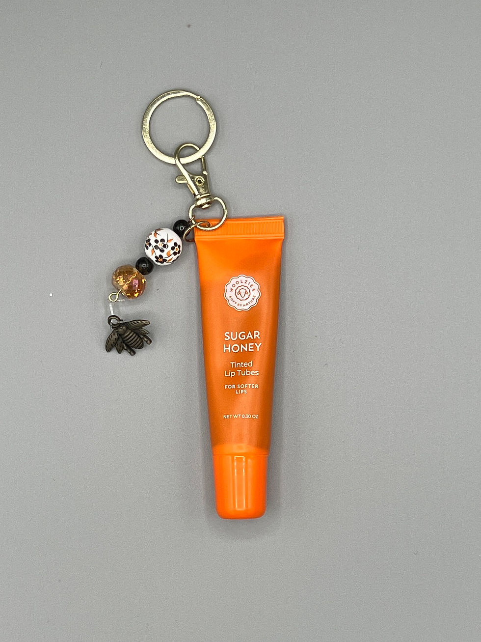 DINGLE DANGLE: LIP GLOSS Keychain - HONEY BEE