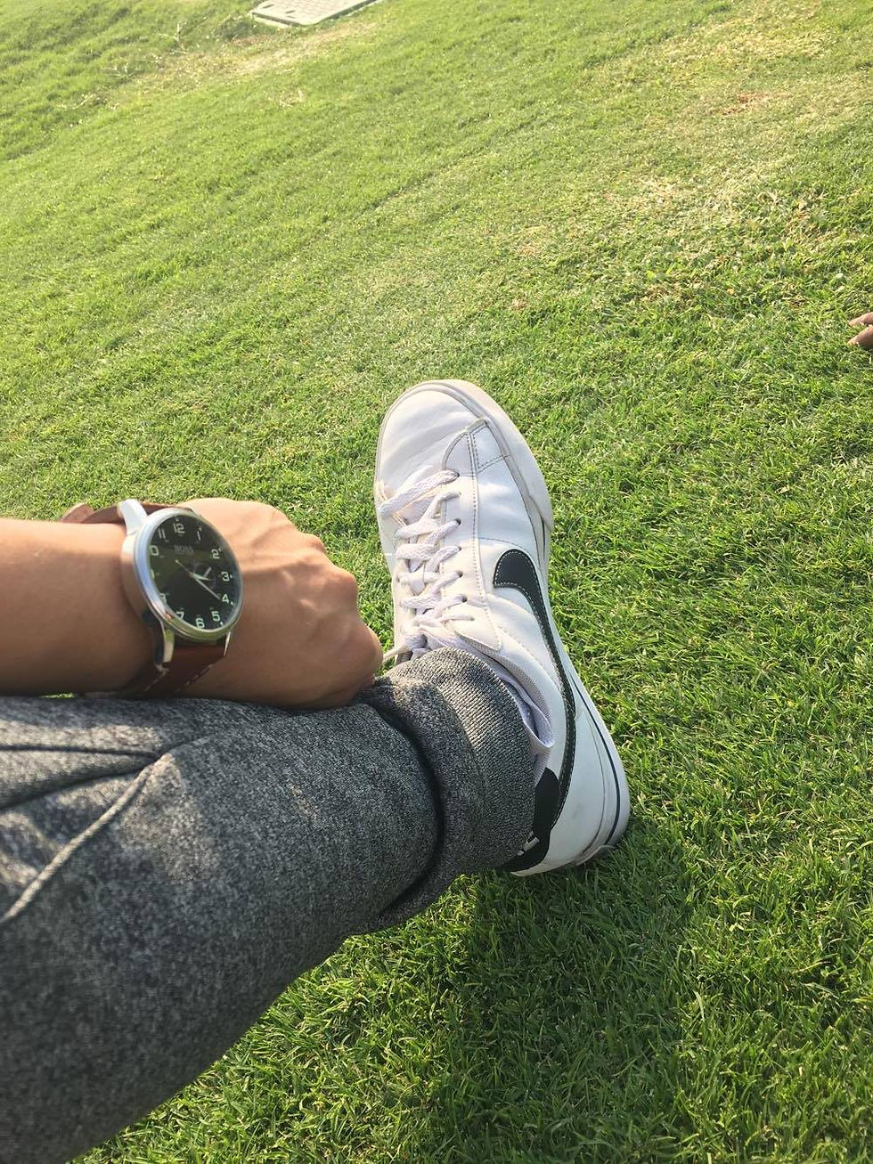 Nike Basic White Kicks - 345 dhs