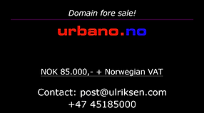 urbano.no  domain - for sale!