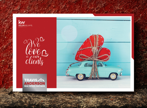 Travis Anderson Real Estate Partners thank you card design showing appreciation for clients