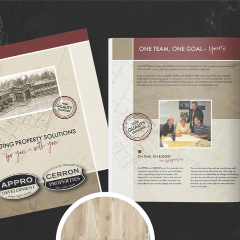 Brochure design for Appro Development and Cerron Properties